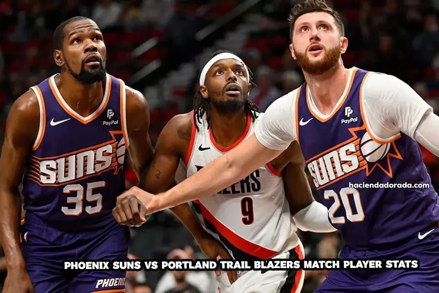 phoenix suns vs portland trail blazers match player stats